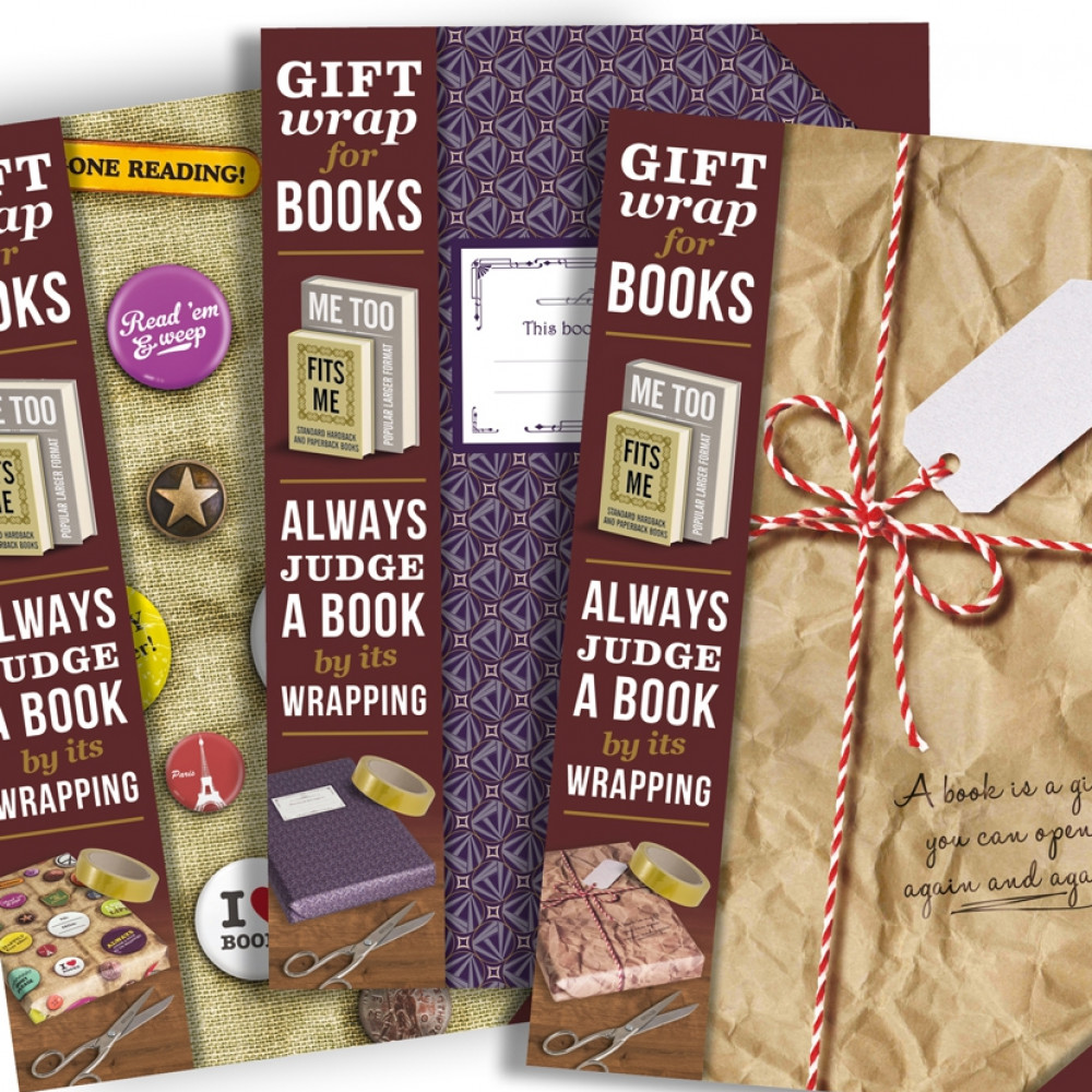 Book Themed Wrapping Paper for a Funny Gift Wrap Idea or Literary