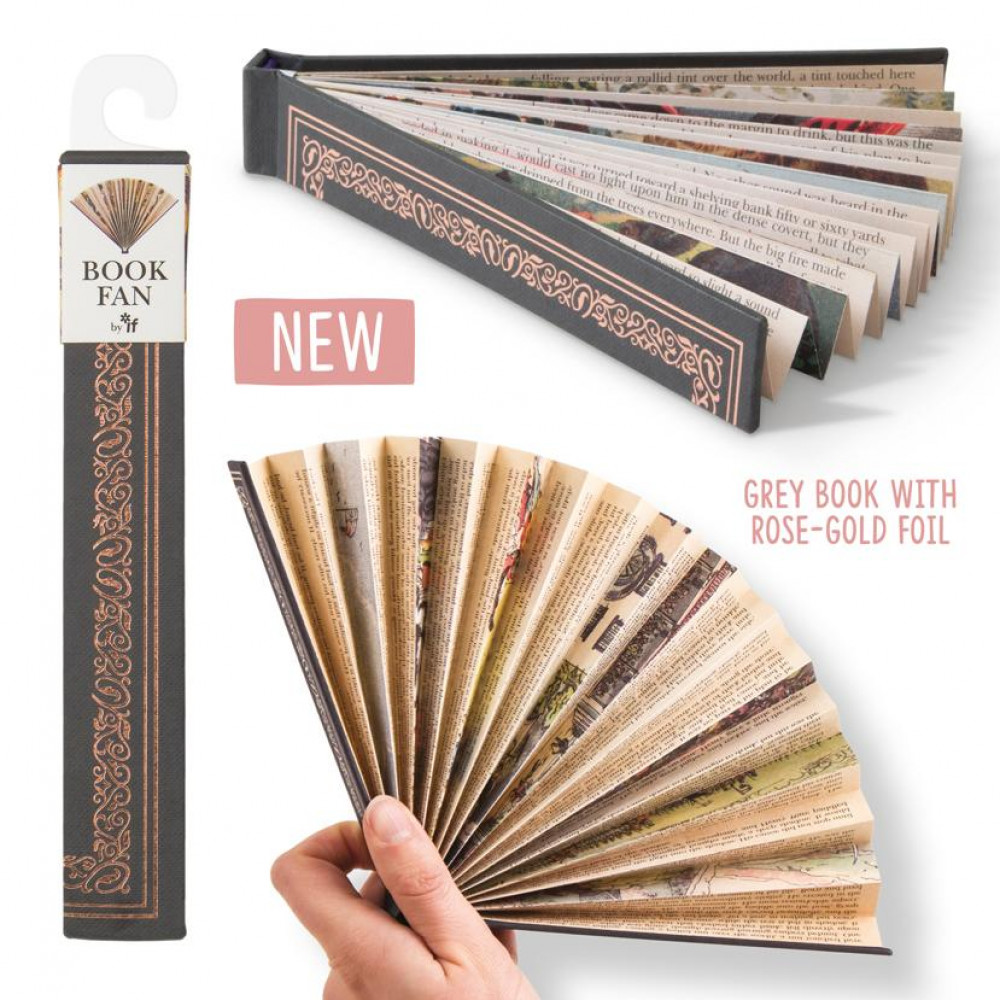 Book Fans Travel Hand Folding Paper Fans IF