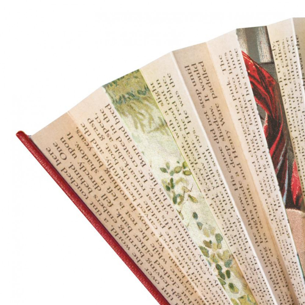 Book Fans Travel Hand Folding Paper Fans IF