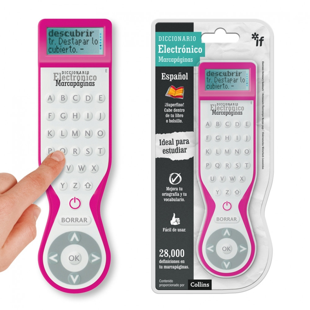 家具 The dictionary of  Electronic Dictionary Bookmark | single language Spanish | IF