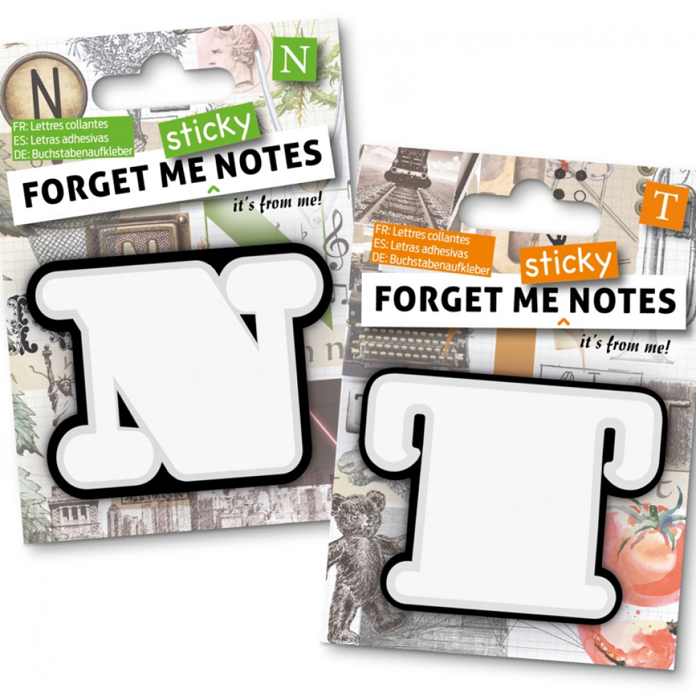 Letter shaped post shop it notes