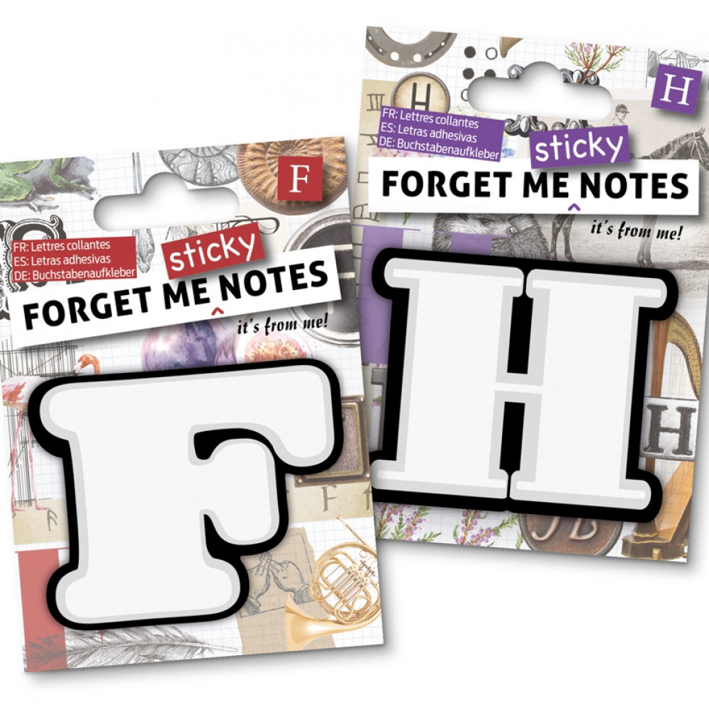 Forget Me Notes – Alphabet Sticky Notes – IF