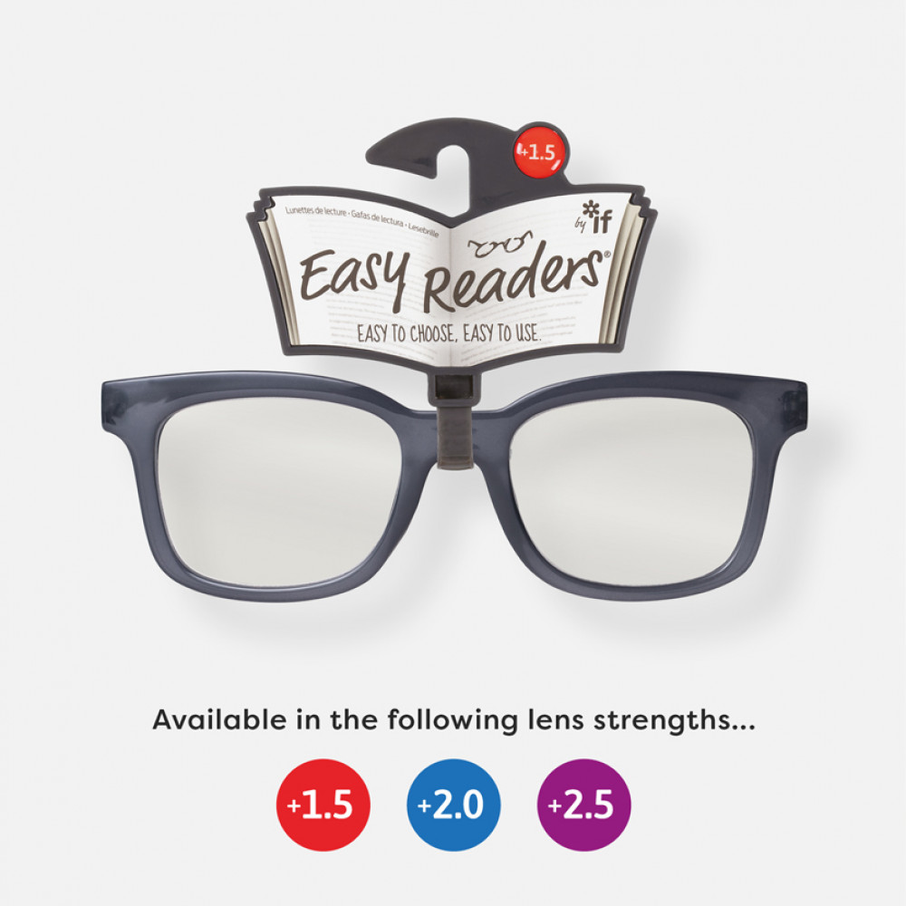 Easy Readers Bold Blue Grey Reading Glasses IF